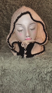 crochet hooded scarf